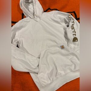 Carhartt Loose Fit cream hoodie